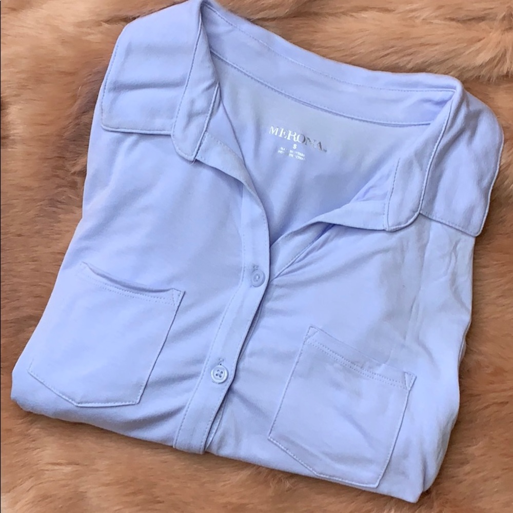 Baby blue blouse